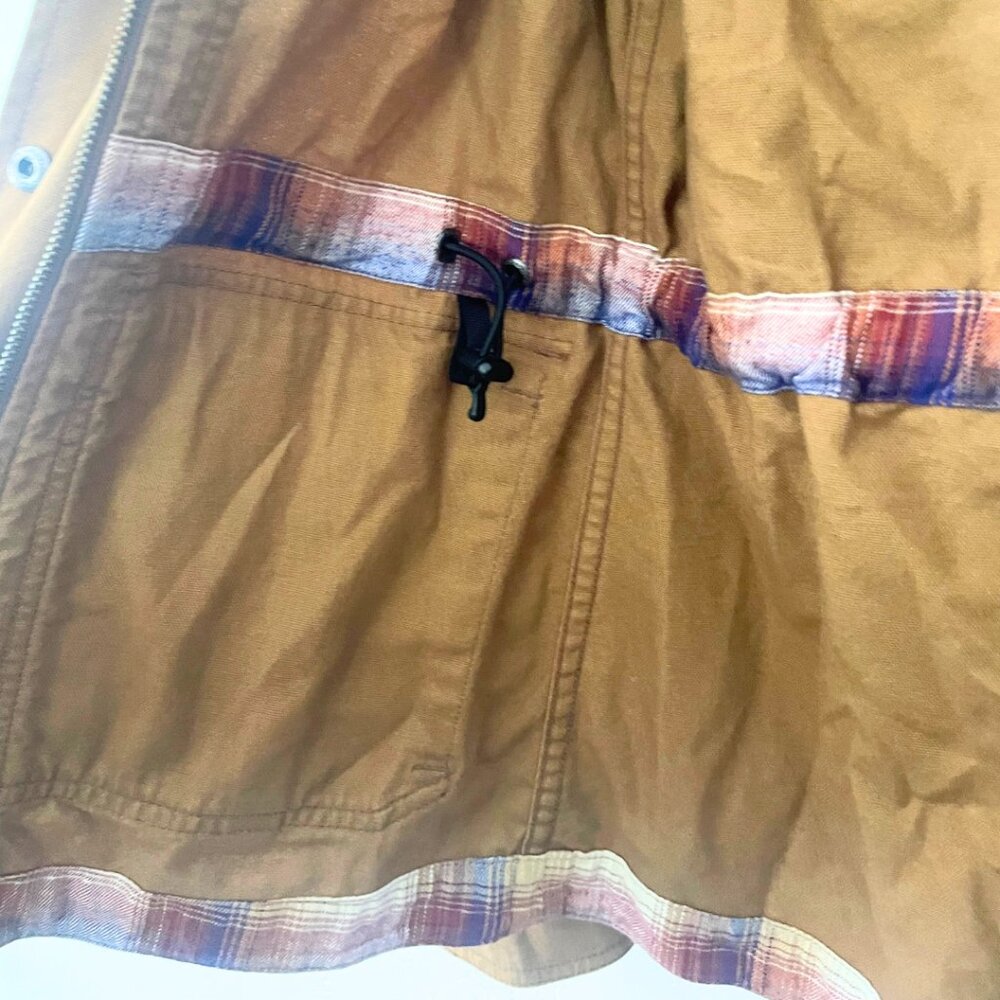PATAGONIA W's Prairie Dawn 100% Cotton Canvas Jacket in Bear Brown | Size XS - Picture 6 of 9